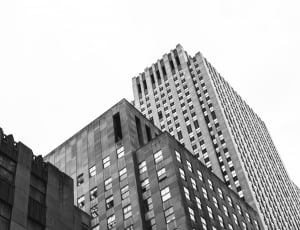 grayscale photo of high rise concrete building thumbnail