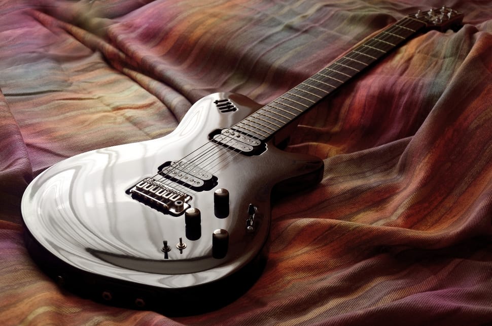 black stratocaster electric guitar preview