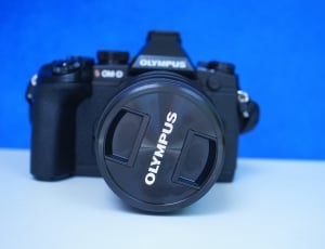 Digital Camera, Olympus, Camera, single object, front view thumbnail