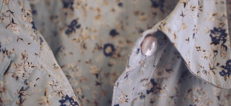blue brown floral shirt preview