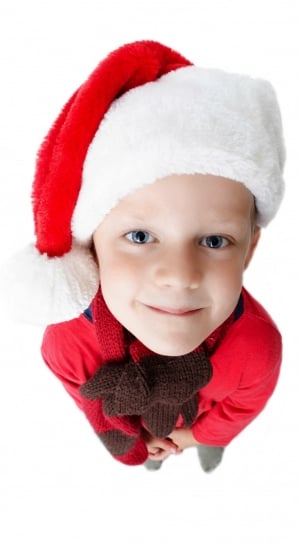 white and red santa clause hat thumbnail