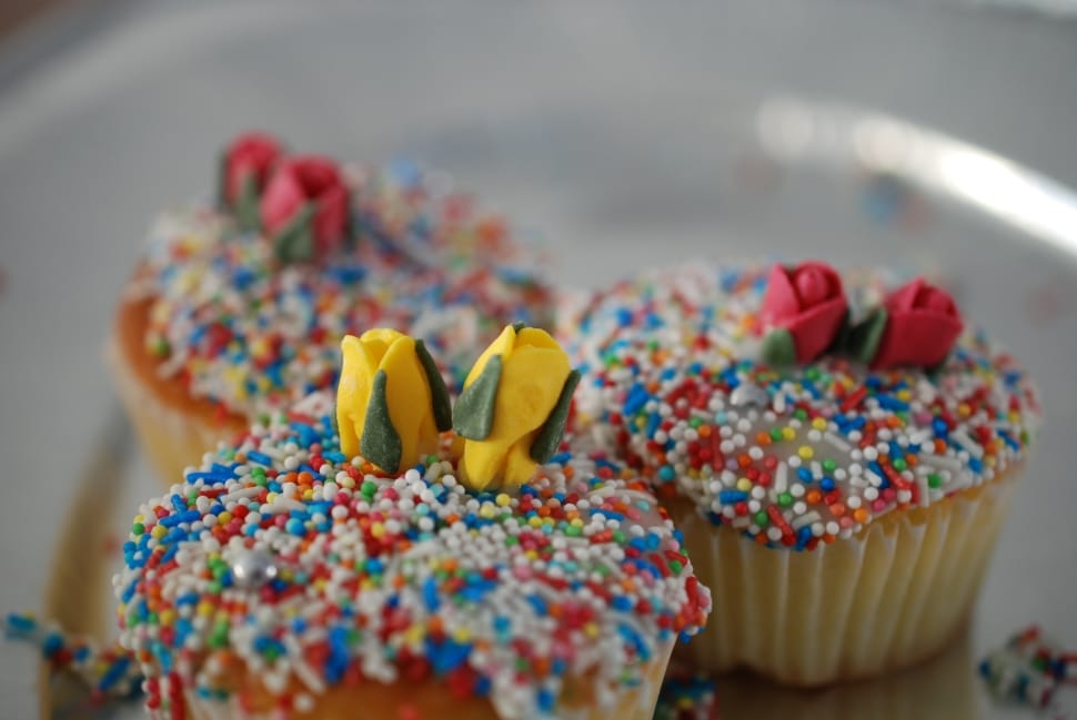 cupcakes with sprinkle toppings preview