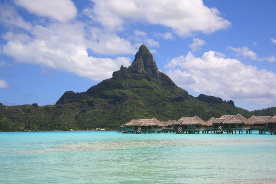 Bora Bora, Atoll, Tahiti, mountain, sea preview