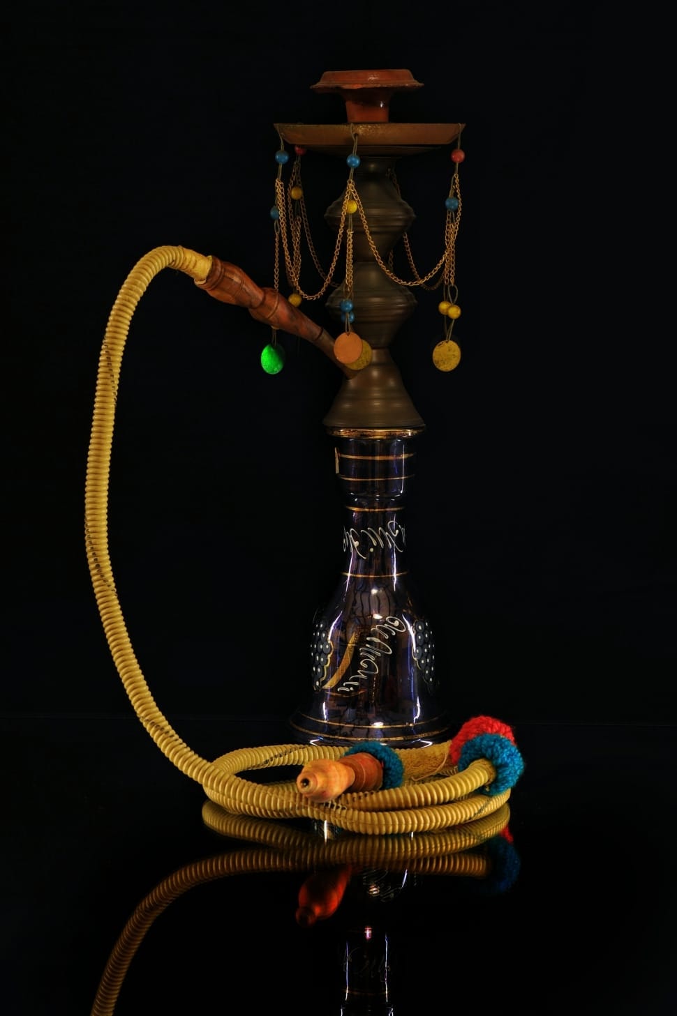 black yellow and brown hookah preview