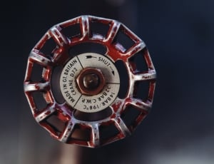 red and grey valve knob thumbnail