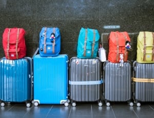 Luggage, Baggage, Suitcases, Bags, in a row, variation thumbnail