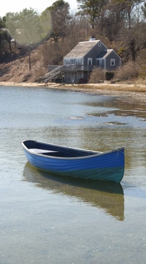 blue and gray canoe thumbnail