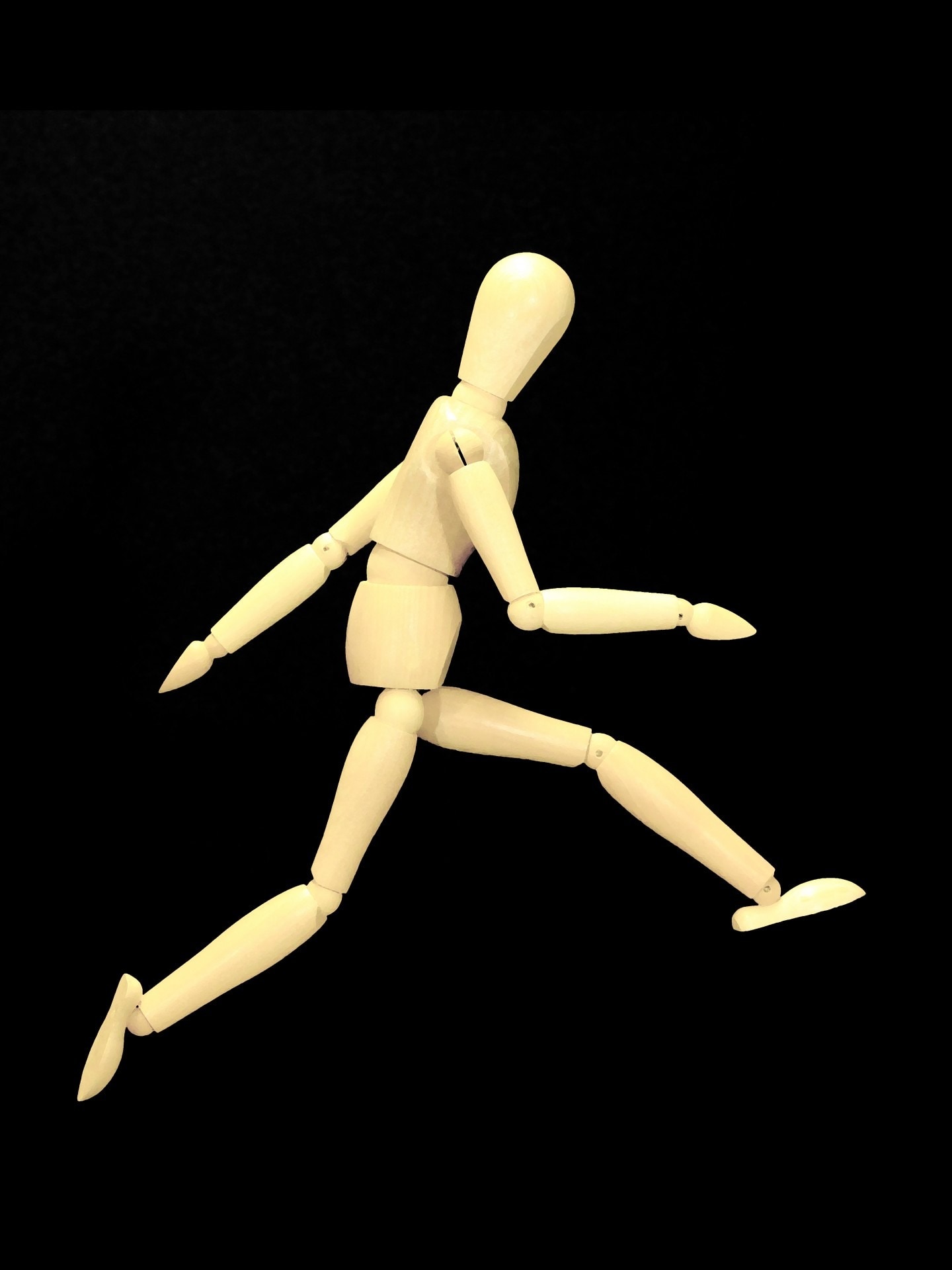 white wooden human figure