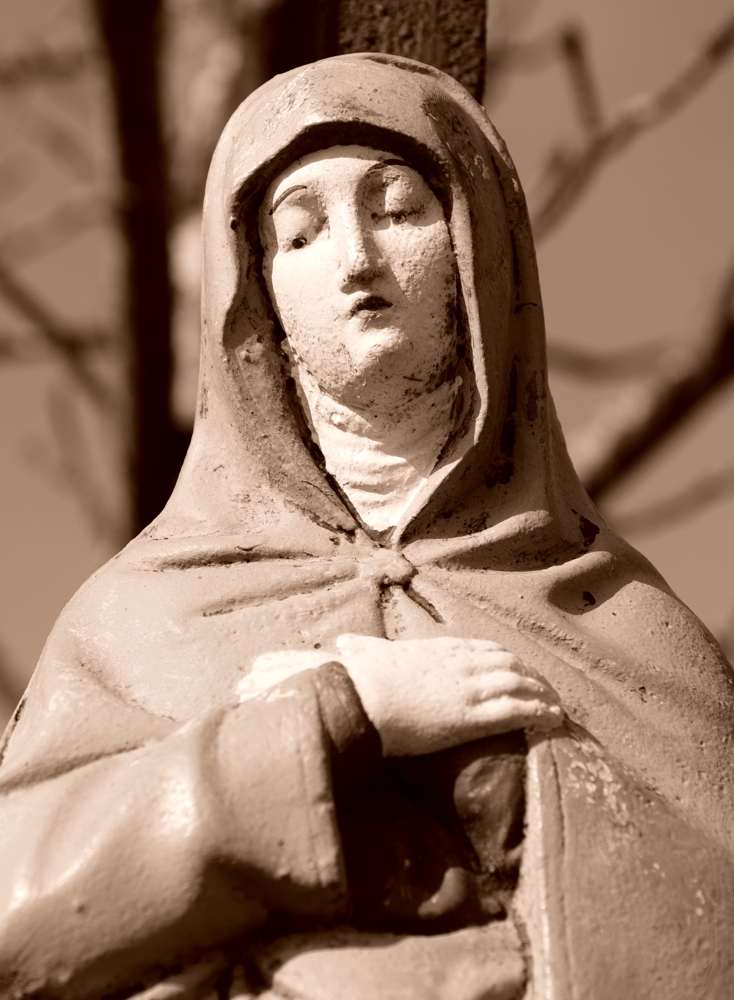 Madonna, Mother Of God, Maria, Fig, statue, sculpture