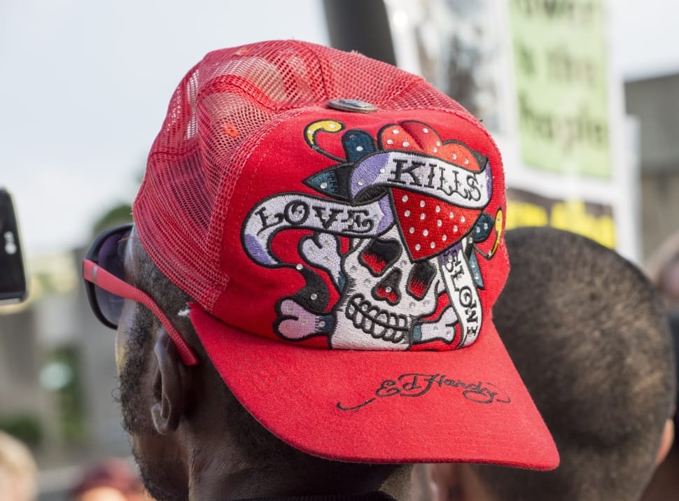 red ed hardy tracker cap preview