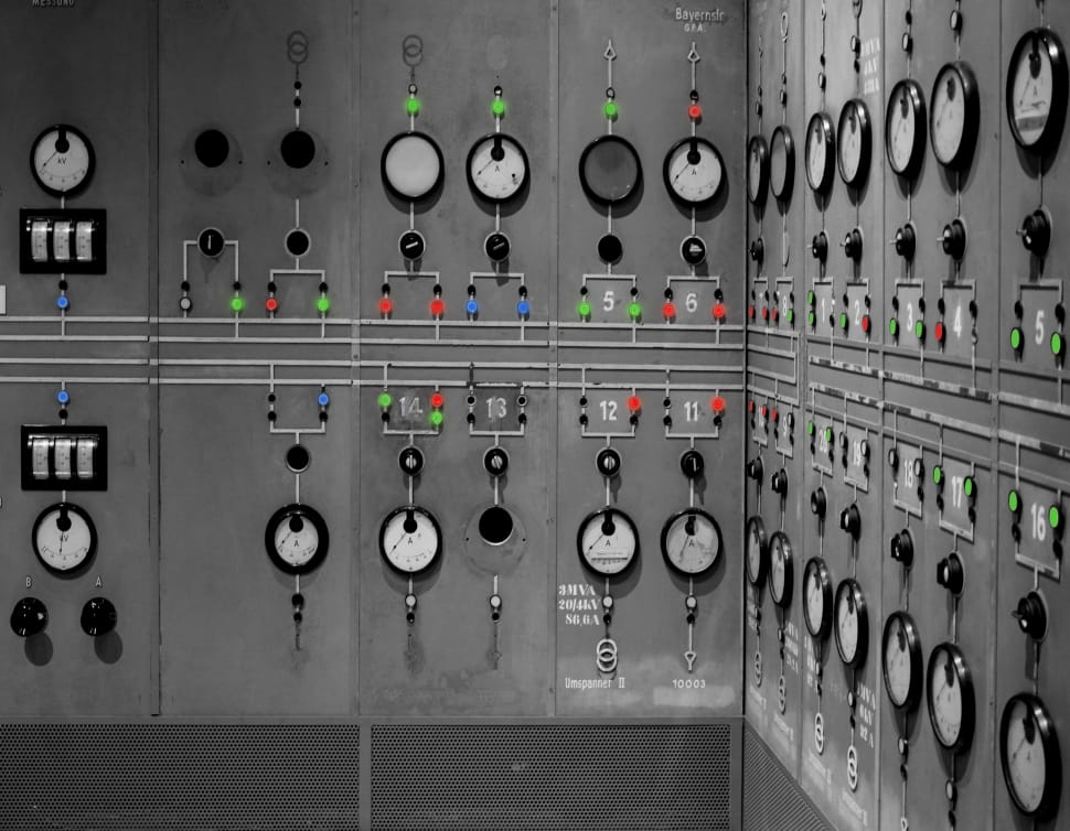 grayscale photography of a machine controller system preview