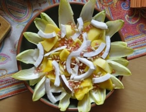 Mango, Chicory, Salad, Coconut, Eat, food and drink, indoors thumbnail