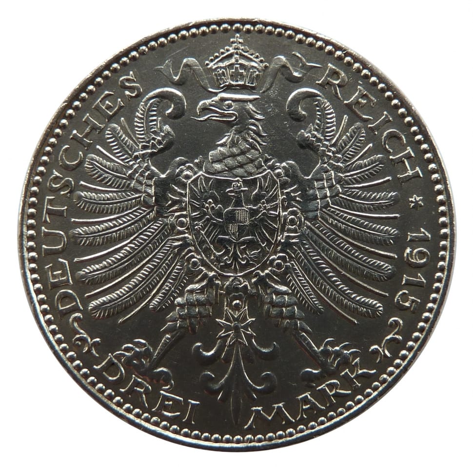 close up photo of od Deutsches Reich coin preview