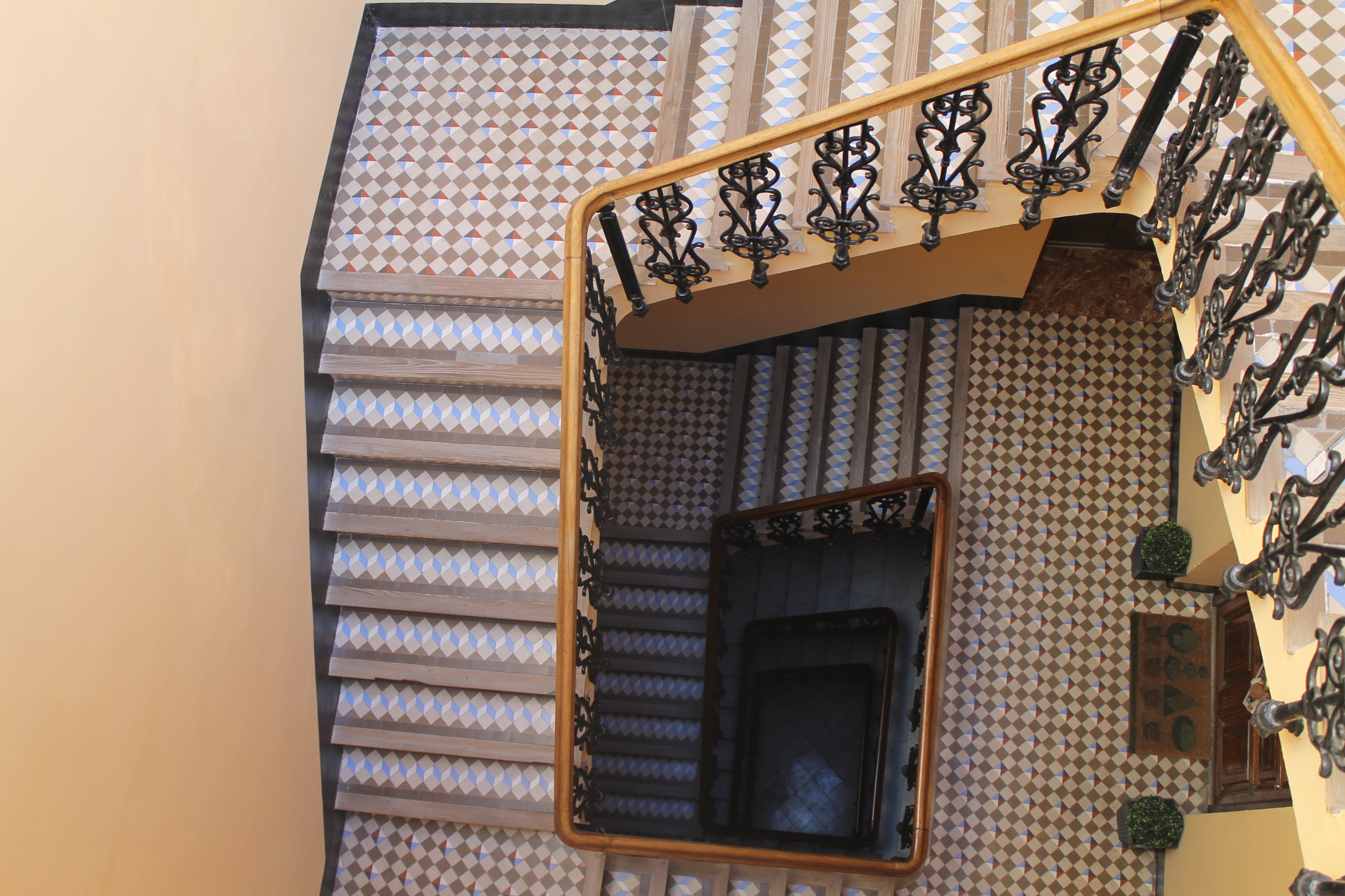 Mosaics, Stairs, Architecture, Handrail, staircase, steps and staircases