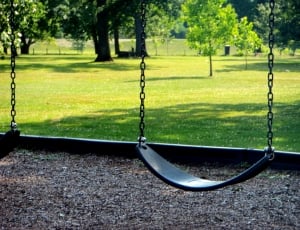 blue swing with no person sitting thumbnail