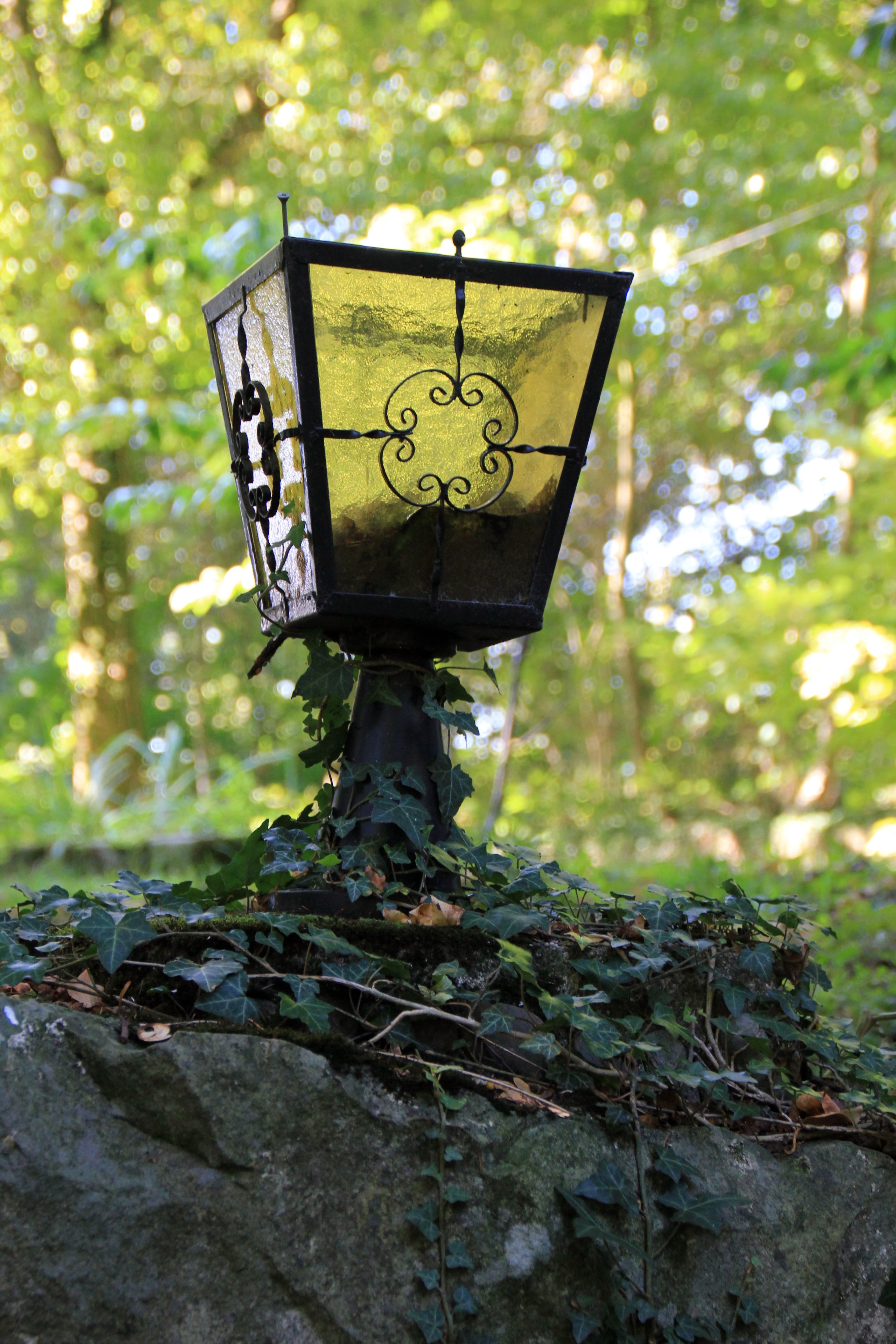 black metal outdoor lantern