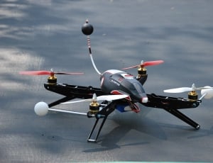 black and red quadcopter thumbnail