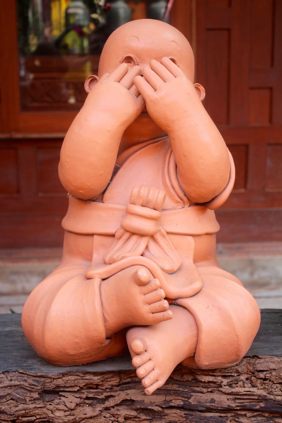 brown ceramic baby figure preview
