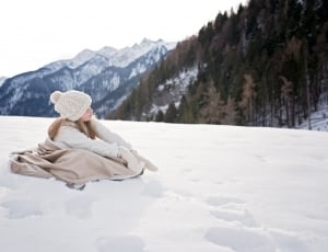 girl in white winter jacket thumbnail