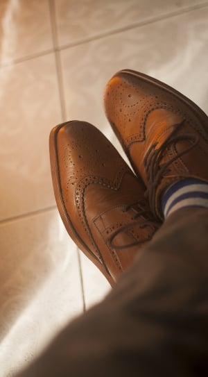 brown leather wingtip shoes thumbnail