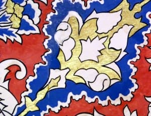 red blue and yellow floral artwork thumbnail