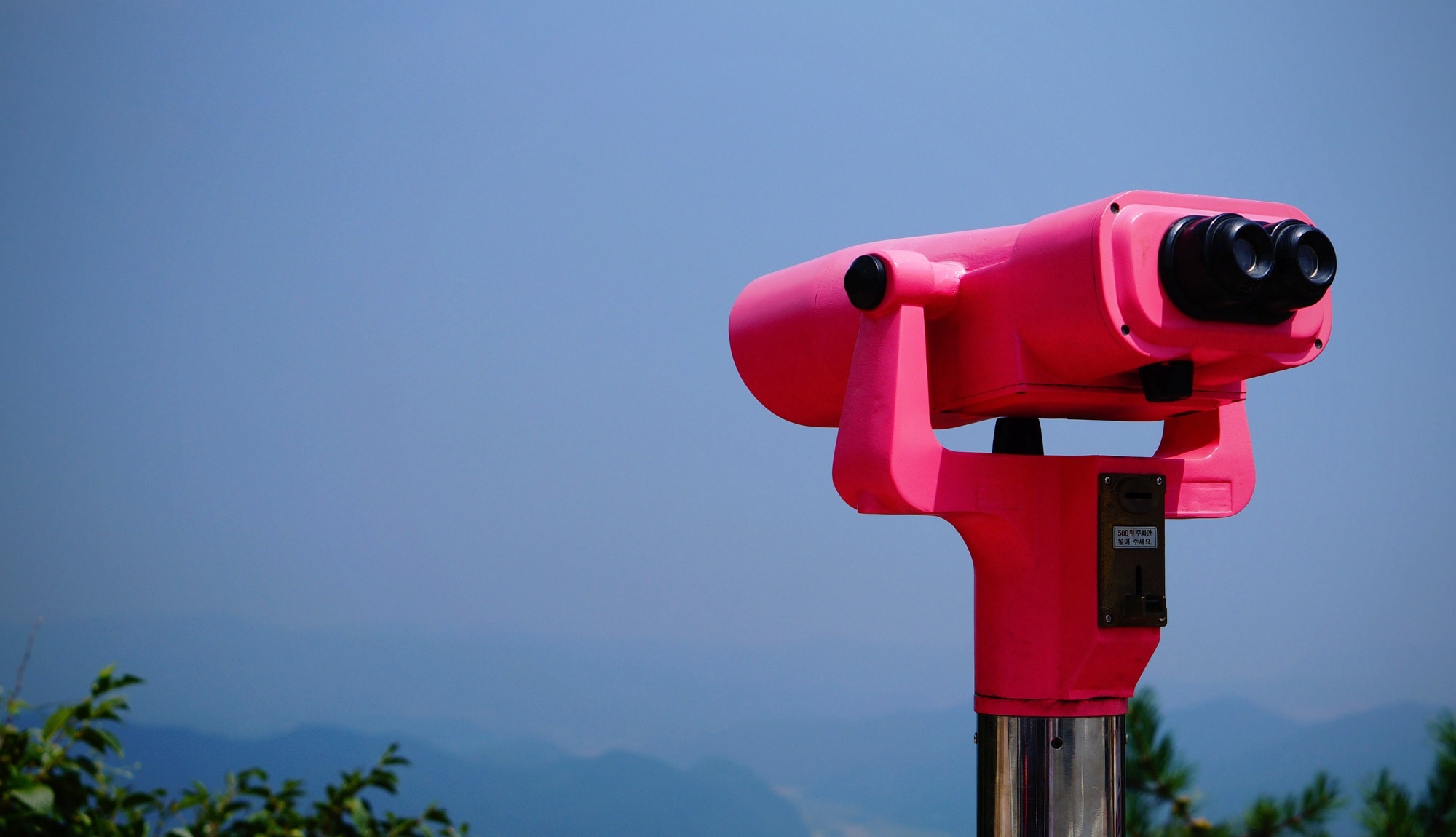 pink telescope