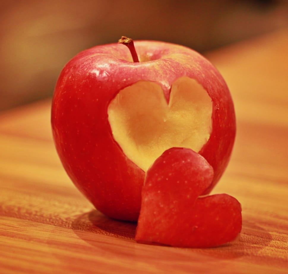 Red, Love, Apple, Healthy, Fruit, Heart, fruit, food and drink preview