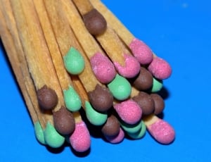 Matches, Pink Match, Match Green, Match, multi colored, large group of objects thumbnail