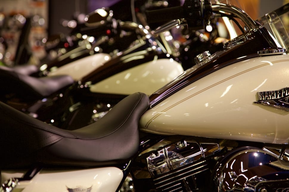 white and silver cruiser motorcycle preview