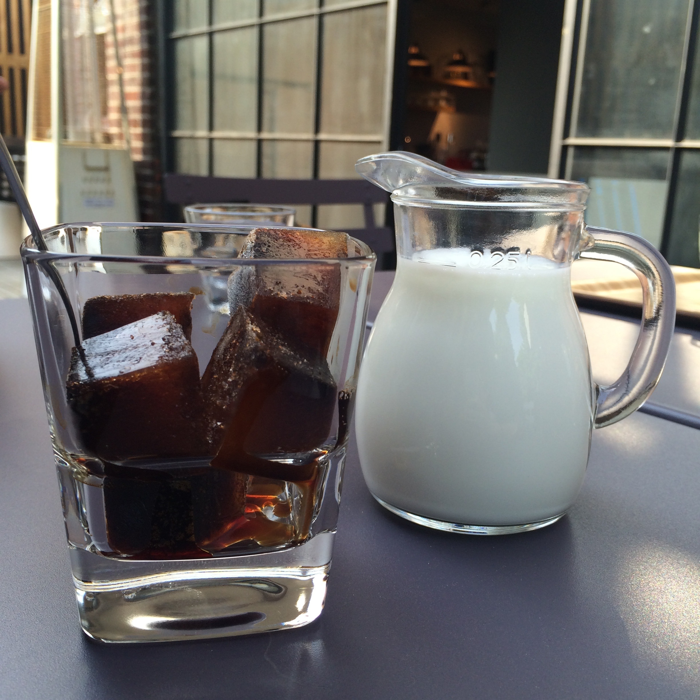 Coffee, Milk, Afternoon, Ice, drinking glass, drink