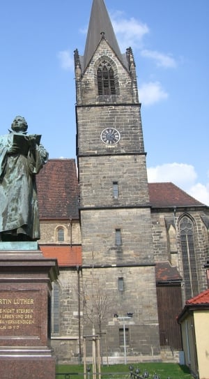 Dr.Martin Luther outdoor statue near cathedral thumbnail
