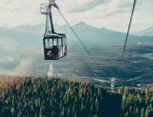 black and red cable car thumbnail