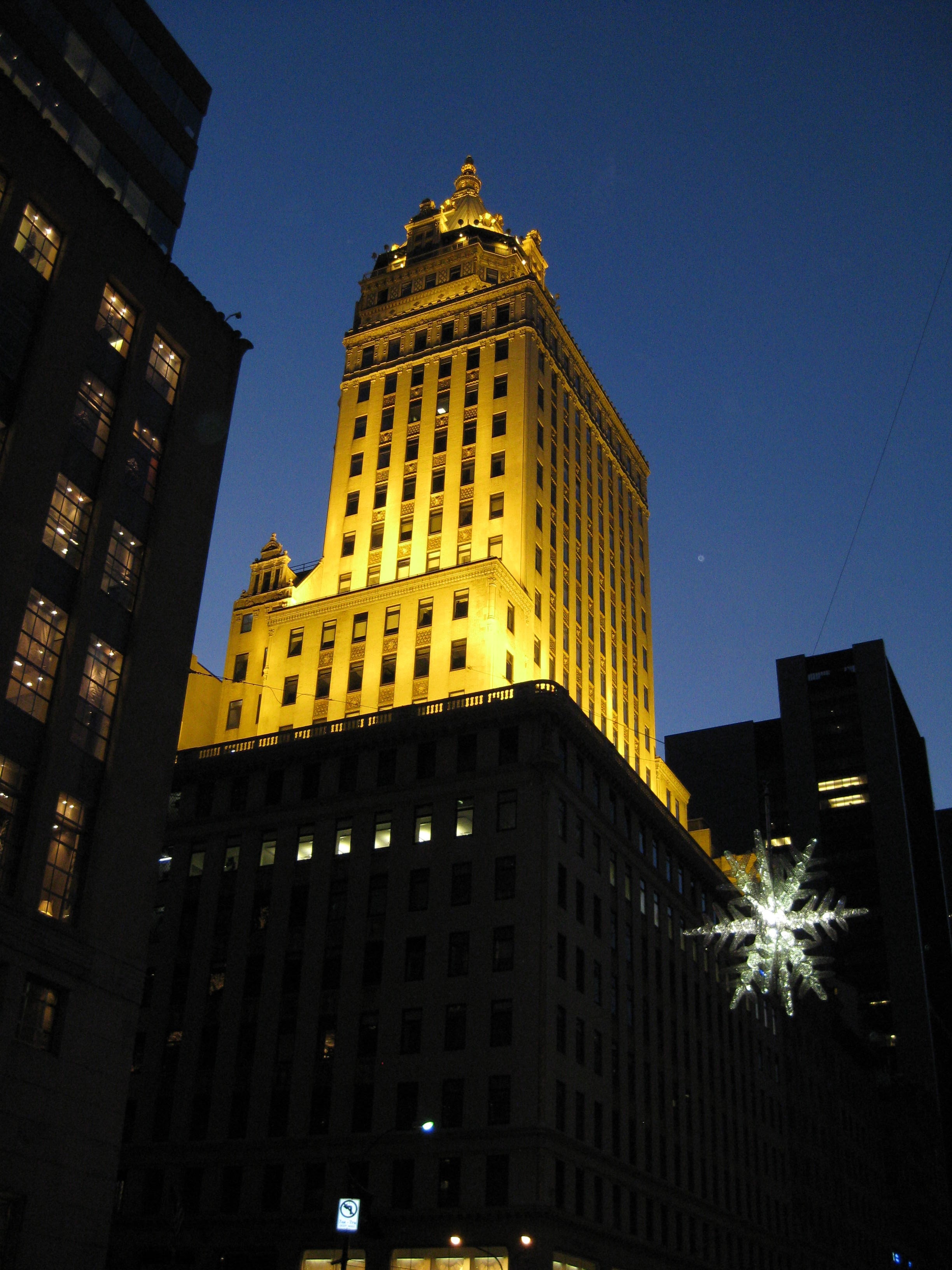 photograph on high raise building