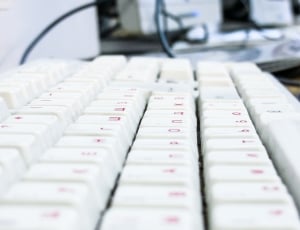 computer, keyboard, blur, electronic, industry, in a row thumbnail
