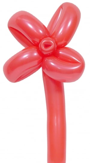 red flower form balloon thumbnail