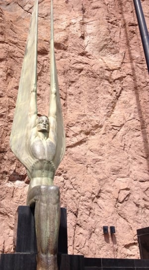 Winged Figure, Wings, Figure, Hoover Dam, statue, sculpture thumbnail