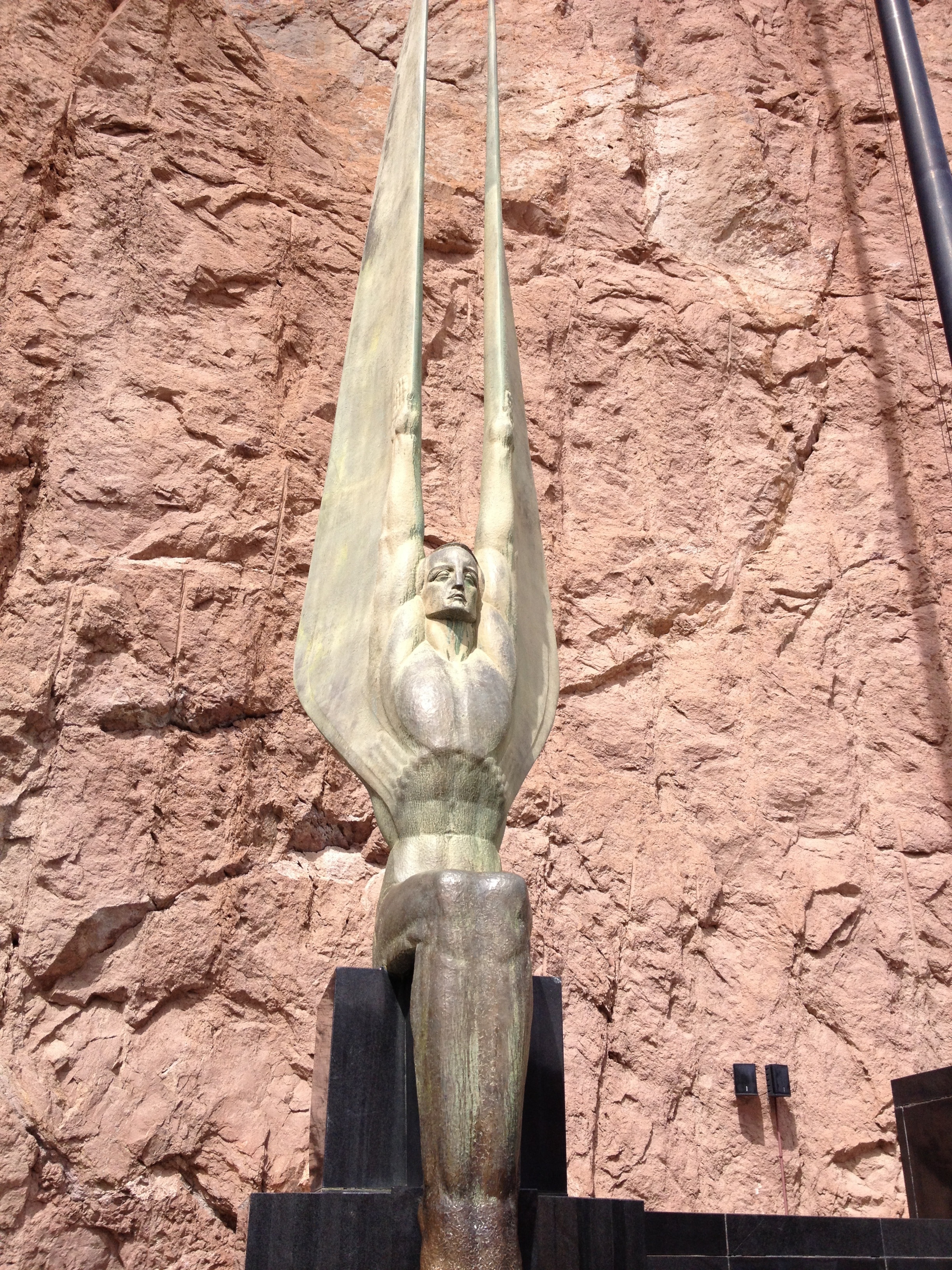 Winged Figure, Wings, Figure, Hoover Dam, statue, sculpture