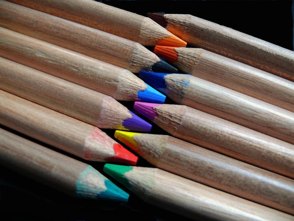 12 assorted color color pencils preview