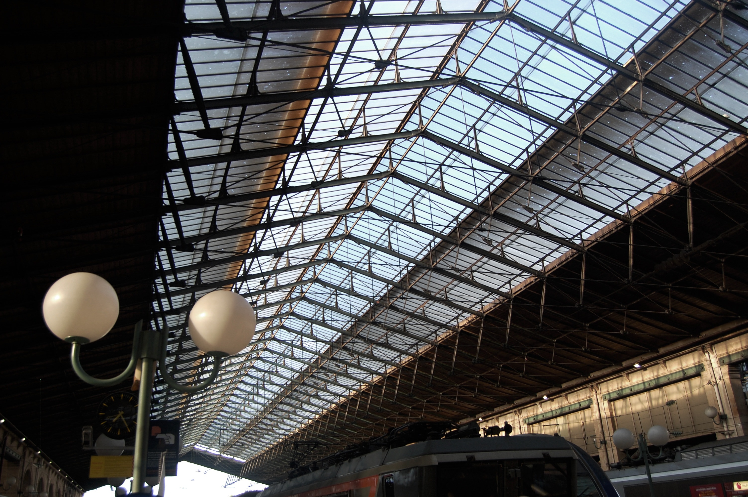 Paris, Metro, Lights, Station, Subway, architecture, roof