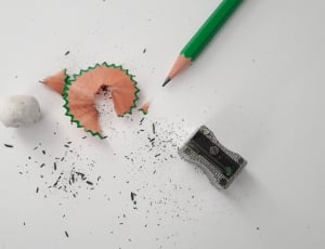 green pencil and gray sharpener thumbnail