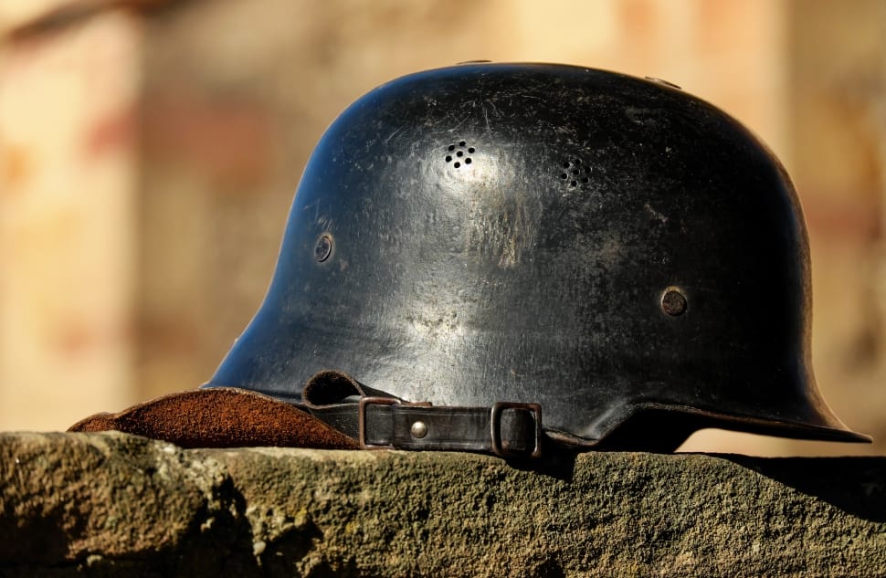 black military helmet preview