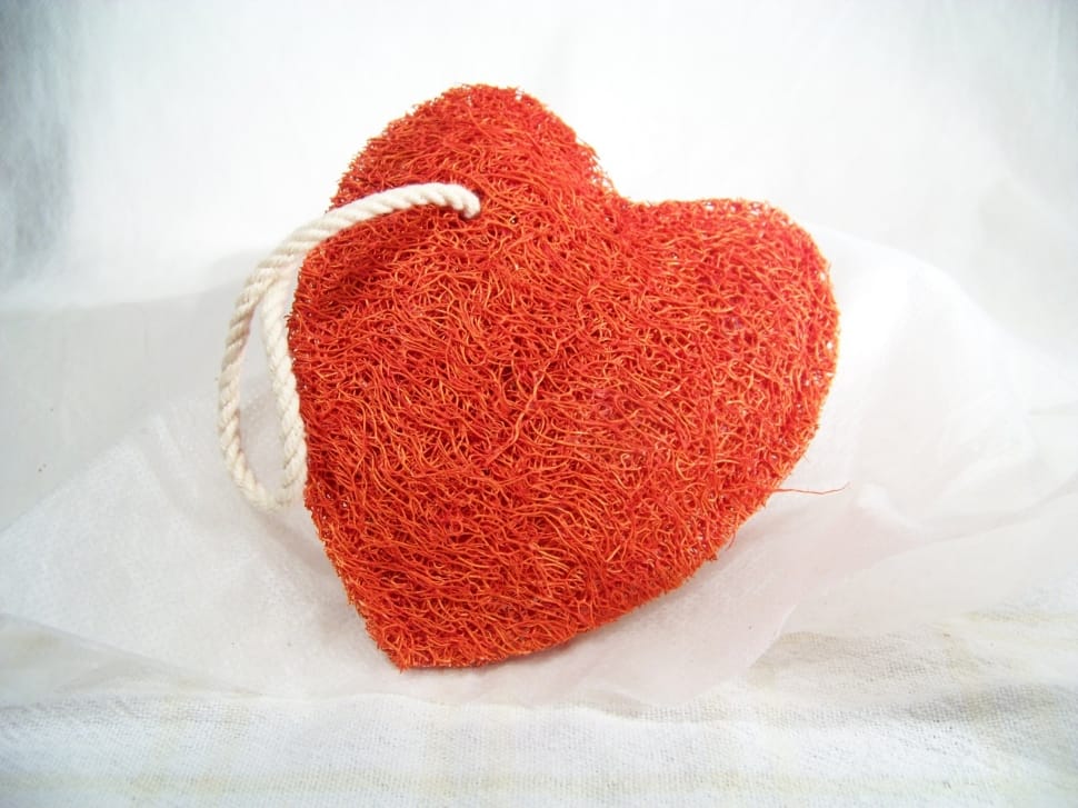 orange heart shape textile preview