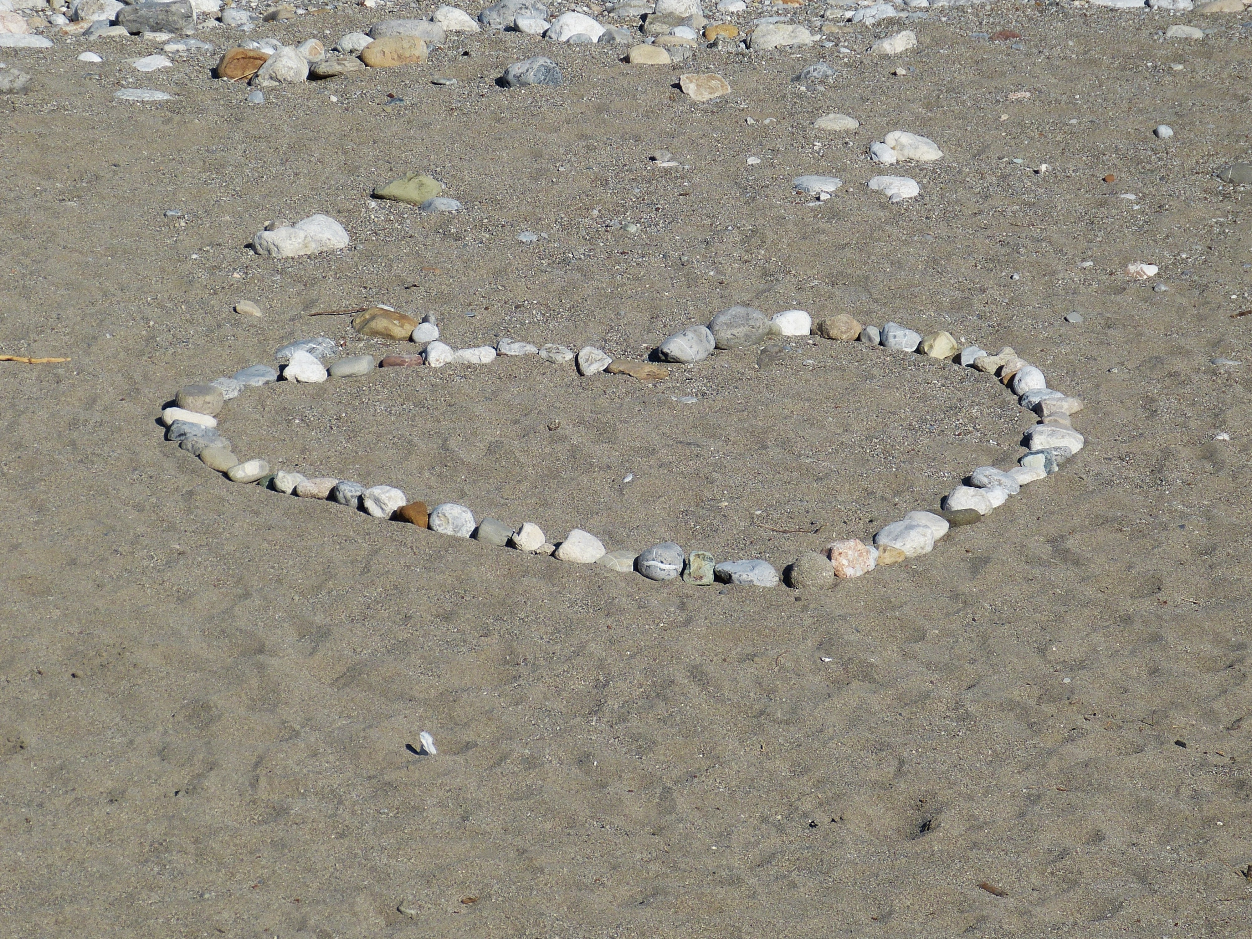 Stones, Heart, Love, Beach, Sand, beach, sand