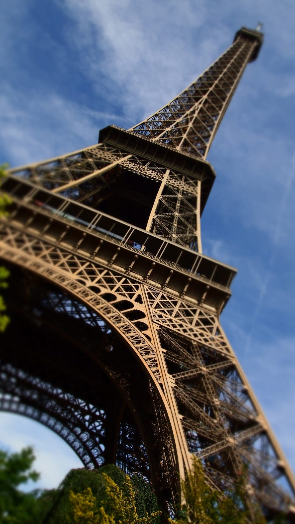 brass Eiffel tower bottom photography preview