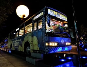 night, bus, blue thumbnail