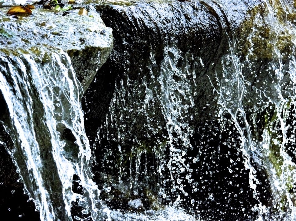 Waterfall, Water, Flow, water, rock - object preview