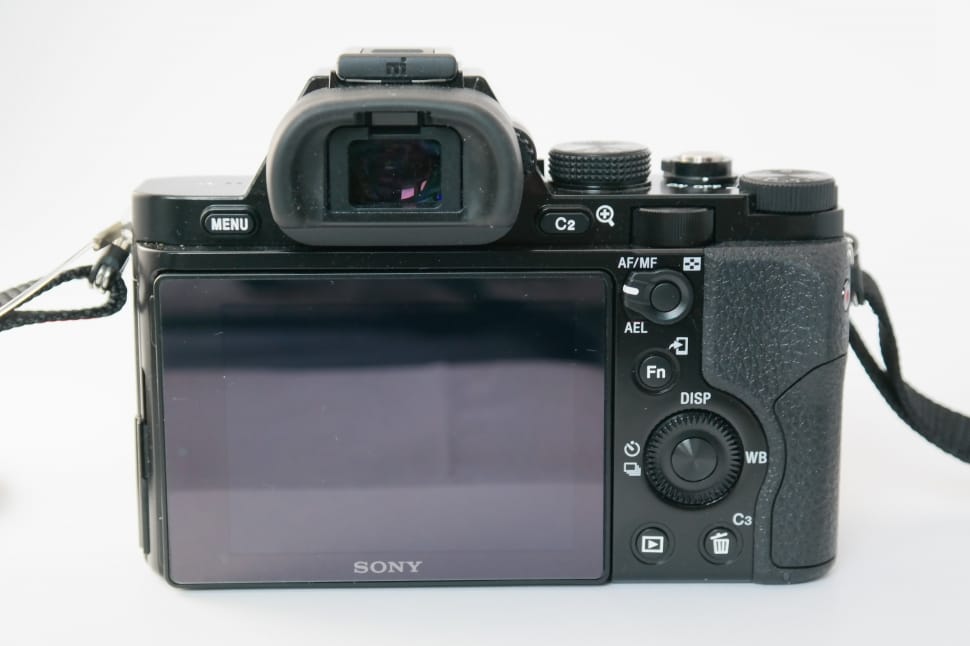 black sony camera preview
