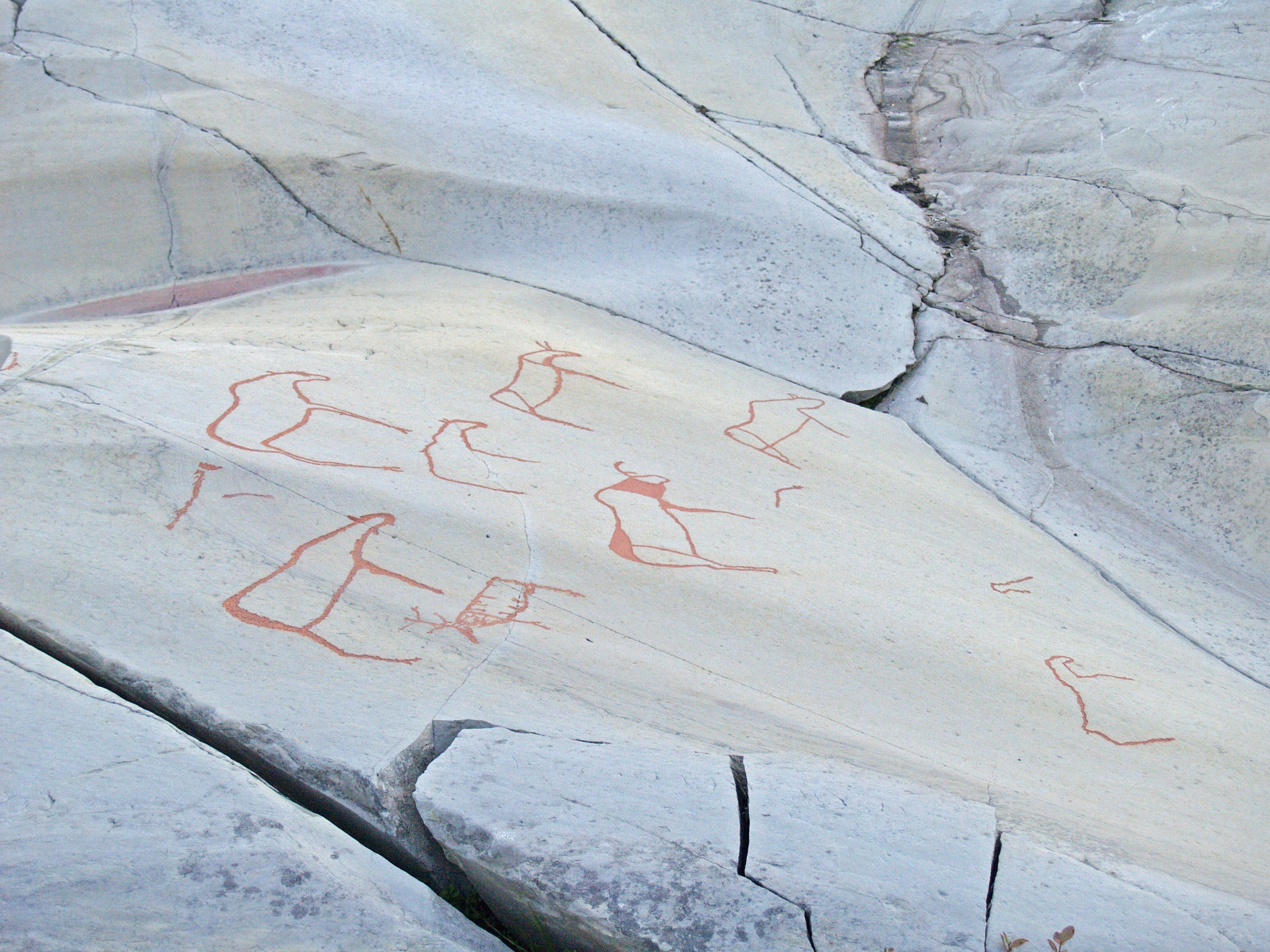 Rock Painting, Prehistoric, Drawing, window, winter
