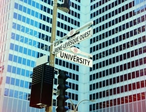 rene levesque ouest and university signage thumbnail