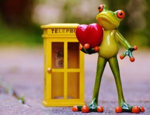 Love, Miss, Phone, Heart, Frog, toy, no people thumbnail